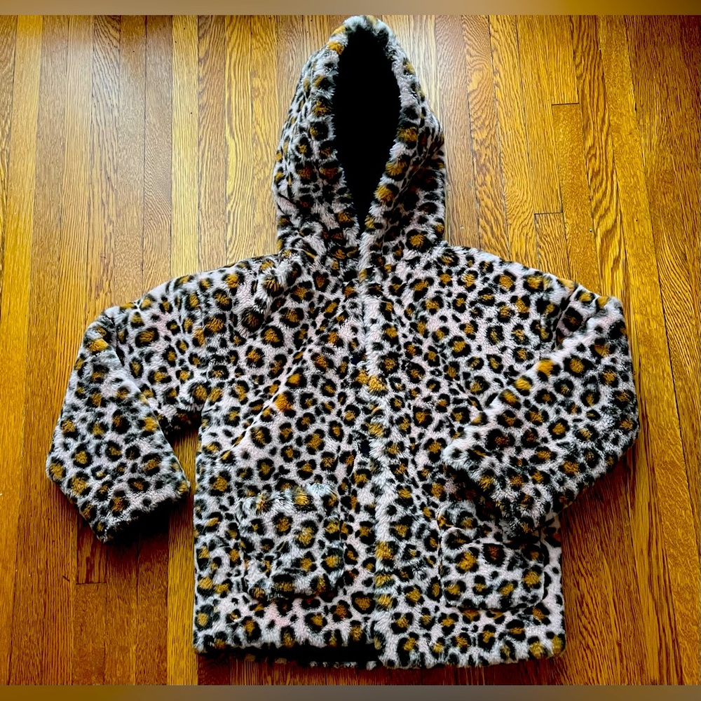 Zara size 8 leopard print coat
